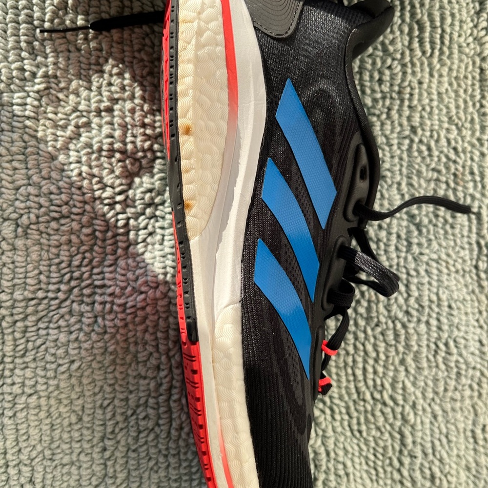 Adidas Men's Black and Blue Athletic Shoes - Picture 4 of 7